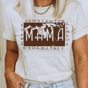 Mama Cattle Brand Design T-Shirt